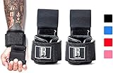 RIMSports Weight Lifting Hooks Heavy Duty - Lifting Wrist Straps for Pull-ups - Deadlift Straps for Power Lifting - Lifting Grips with Padded Workout Straps for Weightlifting - Ideal Gym Gloves