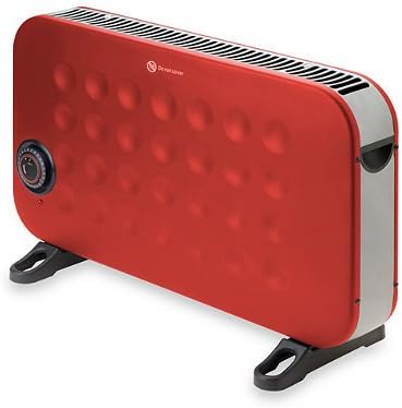 Ultra quiet Room Convection Compact Heater in Red