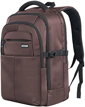 JOTHIN B725 Laptop Backpack Large Rugged Business Bag up to 17"Computer (Brown