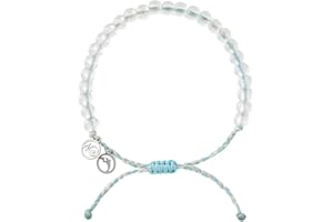 4ocean Beaded Bracelet - Removes 1 Pound of Ocean Plastic - Handcrafted, Adjustable Unisex Recycled-Jewelry - Supports Marine Life Conservation Through Ocean Plastic Removal