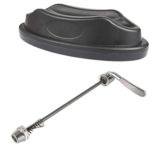 WOWOSS Bike Front Wheel Riser Block and Quick Release Rear Wheel Skewer