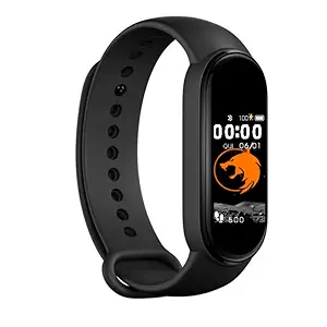 Exxelo Perfect for Daily Jogging & Running M8 Band Bracelet/Fitband with Heart Rate Monitor, OLED Display, Bluetooth, Waterproof Sports Health Activity Tracker Watch for Men & Women