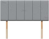 STOREX Plush Fabric Headboard 20in Height for Divan Beds 2ft6in to 6ft