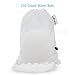 Sous Vide Cooking Water Balls 250 Count with Mesh Drying Bag, Minimum Heat Loss & Water Evaporation, BPA Free, for Sous Vide Cooker and Immersion Circulator (250, White Balls)