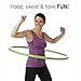 Empower Weighted Hula Hoop for Women, Weighted Fitness Hoop for Exercise, Cardio, Dance, Fat Burning, 2lb