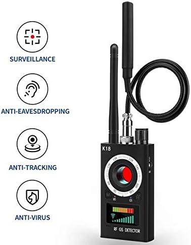 Camera Detector Wireless Bug Detector for Hidden Camera Audio, RF Anti Spy Detector LDE Laser Technology Camera Finder for Anti-Listening/Sneak Shot/Tracking, Camera Finder for Meeting/Car/Hotel