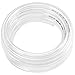 Clear Vinyl Tubing Flexible PVC Tubing, Hybrid PVC Hose, Heavy Duty and Lightweight, by 1/2 Inch ID, 25-Feet Length