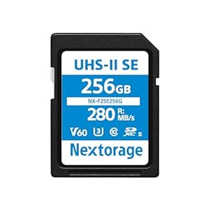 Nextorage 日本メーカー UHS-II V60 256GB SDXC SDカード NX-F2SE256G