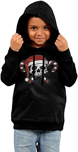 Christmas Skull Pirate Unisex Little Boys' Girls' Long-sleeve Cotton Pullover Maverick Kids Hoodies Sweatshirts