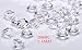 jollylife 2000 Diamond Table Confetti Wedding Bridal Shower Party Decorations 1 Carat/ 6.5mm Clear