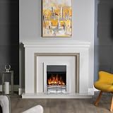 Dimplex Helmsdale Optiflame Inset Electric Fire Chrome LED Flame 2kW view 2