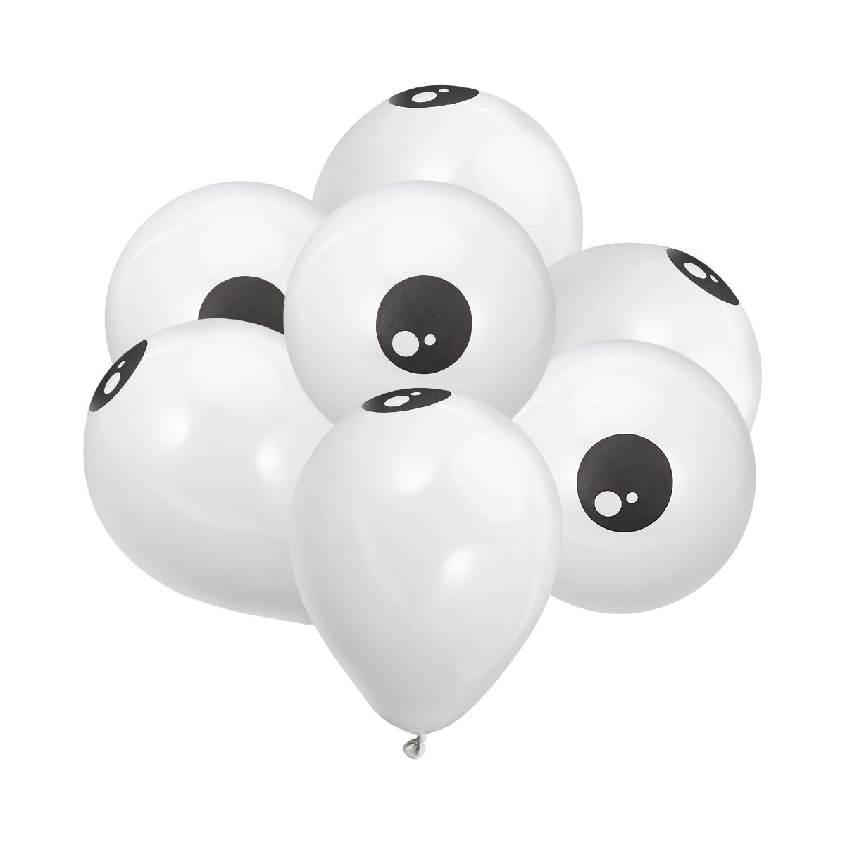 Photo 1 of Kisangel 100pcs Halloween Eyeball Balloons Thickened White Latex Balloons Eye for Halloween Party Decoration