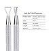 Cuticle Pusher Gel Polish Remover, MelodySusie Stainless Steel Triangle Cuticle Peeler Scraper Set Remove Gel Nail Polish, Manicure, Pedicure, Nail Art Tools, 2 Pcs
