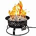 Bond Manufacturing 67836 54,000 BTU Aurora Camping, Backyard, Tailgating, Hunting and Patio. Locking Lid & Carry Handle Portable Steel Propane Gas Fire Pit Outdoor Firebowl, 18.5", Bronze primary