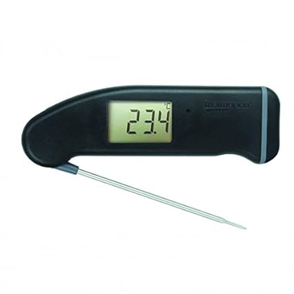ETI Superfast Thermapen ® Mk 4 - schwarz l Digitales Grill und Braten Thermomether