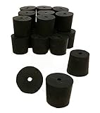 GSC International RS-5-1 Rubber Stoppers, Size 5, Drilled 1-Hole (1-Pound Pack)