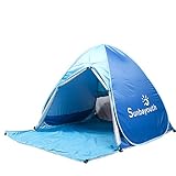 Sunba Youth Beach Tent, Pop Up Tent, Baby Beach Sun Shade, UV Protection Sun Shelter (Blue)