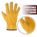 Suse's Kinder Kids Leather Work Gloves, Premium Top Grain Cowhide, For Gardening, Mechanic, Ranch, Riding, Weeding, Pruning (med-ages 6-8)