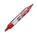 VIZ-PRO 3 Colored Double Head Dry Erase Markers with Round Tip / Chisel Tip, Pack of 10