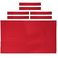 SaniMomo Heavy Duty 7ft 8ft Pool Table Felt - Billiard Cloth for 7 or 8 Foot Table - 0.9mm Thickness - 7ft Red