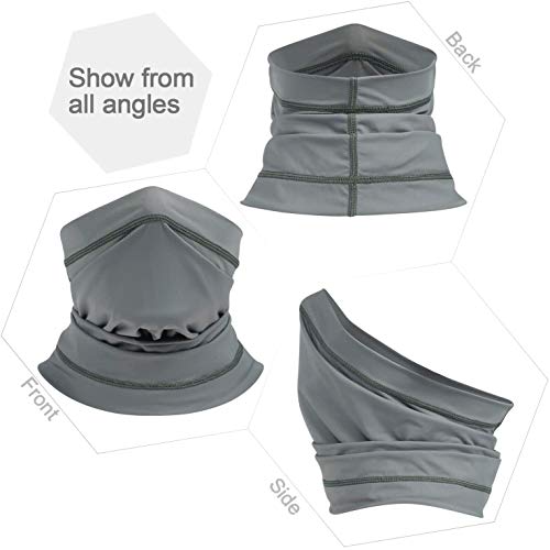 2Pcs Sun UV Protection Neck Gaiter Mask,Magic Face Scarf,Dust Bandana Balaclava