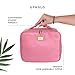 Makeup Travel Bag by UP&GLO | 3-in-1 Makeup Brush Case Bag, Fits Full-Size Brushes & Palettes, Premium Cosmetic Bags, Vegan, Ultimate Makeup Organizer Travel Bag, Adjustable Dividers, No-stick Zipper