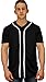 Baseball Jersey T-Shirts Plain Button Down Sports Tee