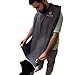 Beard Catcher - Beard Shaving Apron and bib for catching facial Hair Clippings (Gray)