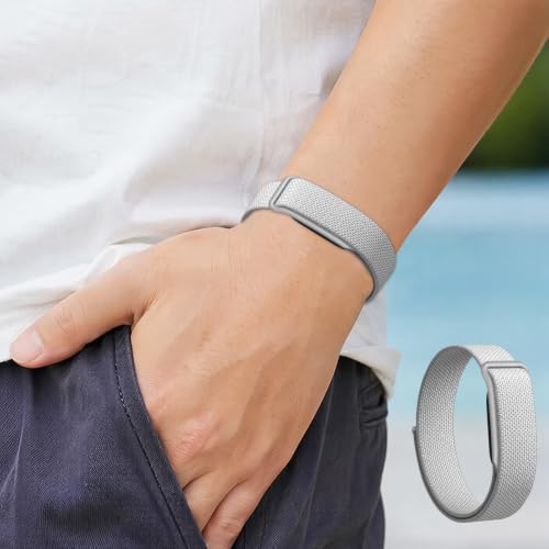 Band for Google Fitbit Air Adjustable Woven Nylon Band Compatible with Fitbit Air Screenless Fitness Tracker, Breathable Hook & Cycle Sport Wrist Strap, Quick Dry Replacement Nylon Watch Band for Work