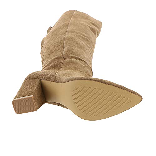 Steve-Madden-Womens-Raddle-Leather-Pointed-Toe-Knee-High-Fashion-Boots