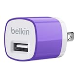 Belkin MiXiT Home and Travel Wall Charger with USB Port - 1 AMP / 5 Watt (Purple)