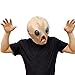 PartyCostume - Double Chin Latex Halloween Human Face Funny Mask