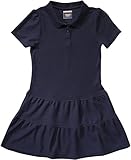 French Toast School Uniform Girls Ruffled Pique Polo Dress