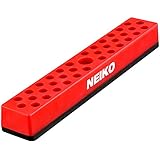 Neiko 02449A Hex Bit Holder Rack with Strong Magnetic Base, 37 Hole Organizer | 1/4-Inch Hex Bit and Drive Bit Adapter