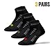 Thirty 48 Low Cut Cycling Socks for Men and Women | Unisex Breathable Sport Socks (Large - Women 9-12 // Men 8-11, [3 Pairs] Black Mixed Color)
