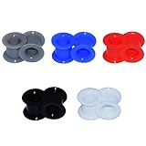 D&M Jewelry 5Pairs Mixed Color Silicone Earskin Soft Ear Plugs Expander Flesh Tunnels Gauges 8g-1