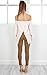 Relipop Women's Off Shoulder Tops Fashion Shirt Casual Strapless Blouses (Medium, Apricot)