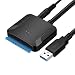 SATA to USB 3.0, SATA III Hard Drive Adapter Converter for 3.5/2.5 Inch HDD/SSD with 12V/2A Power Adapter ... primary