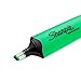 SHARPIE 12 Clear View Chisel Tip Highlighters, Green (1897850)