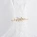 Diamond Flower Ring,Sunward Crystal Diamond Engagement Wedding Ring for Women Girl Size 6-10 (Gold, 9)