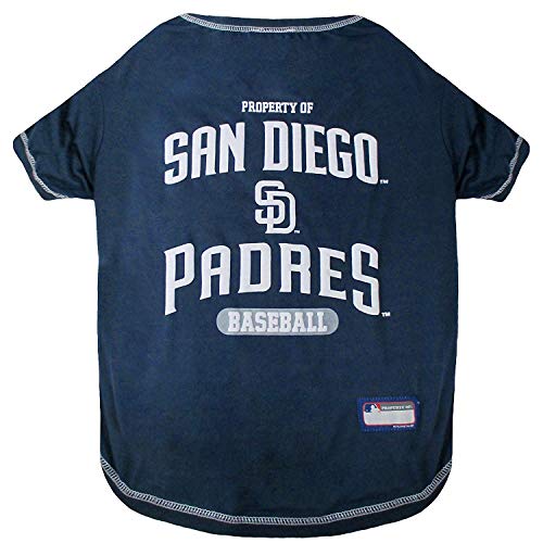 MLB SAN Diego Padres Dog T-Shirt, X-Small. - Licensed Shirt for Pets Team Color…