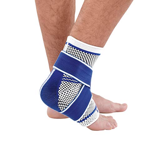 Nutrics-Aktiv-Fussbandage-Sprunggelenkbandage-Damen-und-Herren-Funktionspolster-und-Gurtsystem-L-Groesse