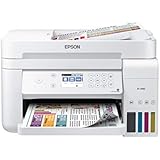 Epson EcoTank ET-3760 Wireless Color All-in-One Cartridge-Free Supertank Printer with Scanner, Copier, ADF and Ethernet, White
