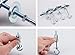 WOHSEROM MoreShow Pack of 6 Ceiling Hook,Toggle Wings for Ceiling Installation Cavity Wall Fixing Ceiling Hook(Length:3.6inch)