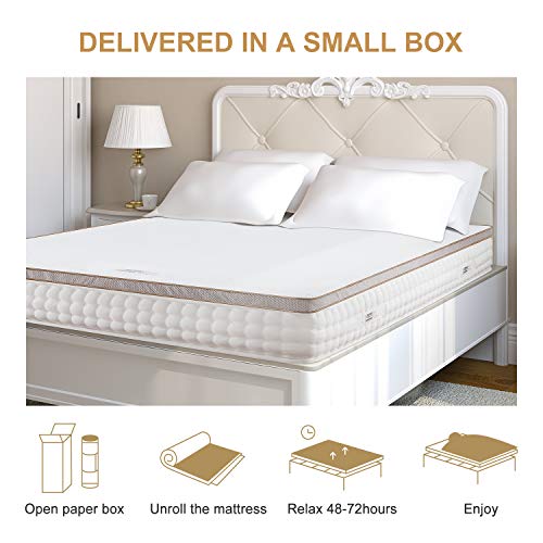 BedStory 2 Inch Mattress Topper, Gel Infused Memory Foam Mattress