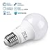 TORCHSTAR A19 LED Light Bulbs 60W Equivalent, UL Listed, 3000K Warm White, Dimmable, 9W, 800lm, Flicker Free, E26 Standard Base LED Bulb for Ceiling Fan, Lamp, 15,000hrs, Pack of 6