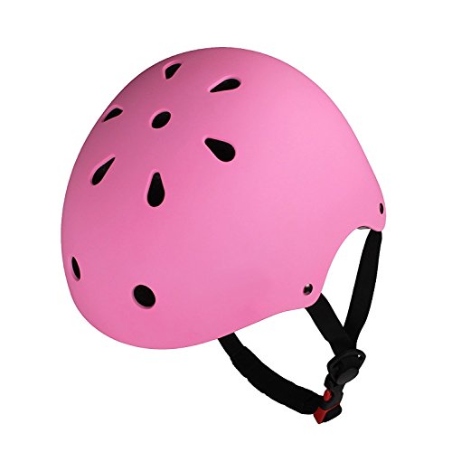 Dostar KIDS Bike Helmet – Adjustable from Toddler to Youth Size, Ages 3-10 Durable Kid Bicycle Helmets Boys and Girls will LOVE - CSPC Certified for Safety and Comfort (Pink)