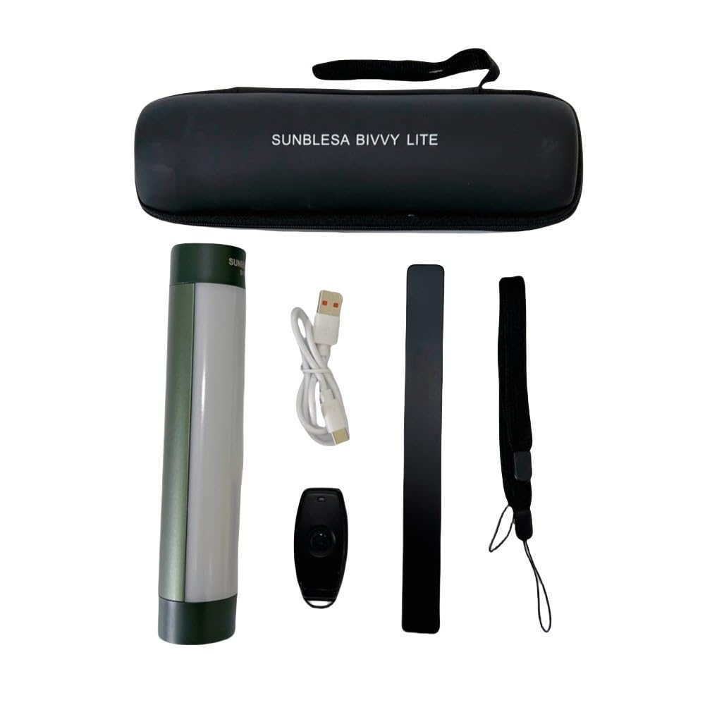 Sunblesa Rechargeable Bivvy Light - 2600mAh LED Camping Lantern With Remote Control, Magnetic Waterproof Carp Fishing Angling Light Power Outages Emergency Lamp