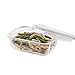 LOCK & LOCK Purely Better Glass Food Storage Container with Lid, 21 Ounce, Clear