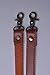 Wento Pair 24'' Brown Genuine Leather Handle Purses Strap Lobster Hook inner size 0.3'',Real Leather Sewing Canvas backing Bag Handles,replacement Purse Straps,handbag Bag Wallet Straps WT0301 (Brown)